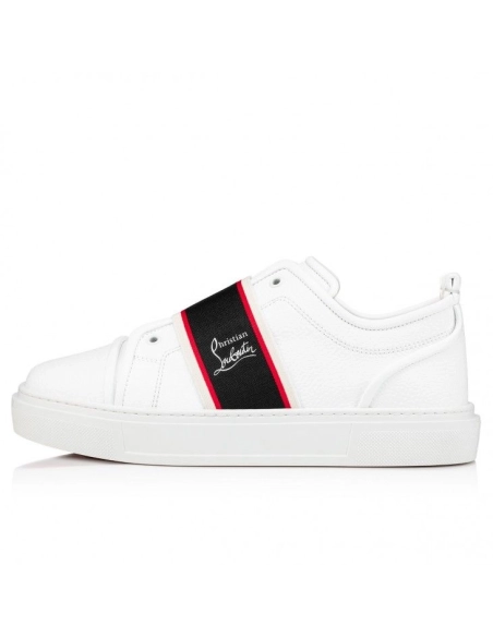 Knockoff Christian Louboutin Adolescenza Sneakers Recycled Polyester White, Fake Christian Louboutin Shoes