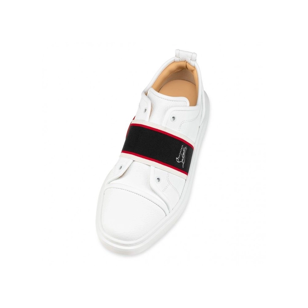 Knockoff Christian Louboutin Adolescenza Sneakers Recycled Polyester White, Fake Christian Louboutin Shoes