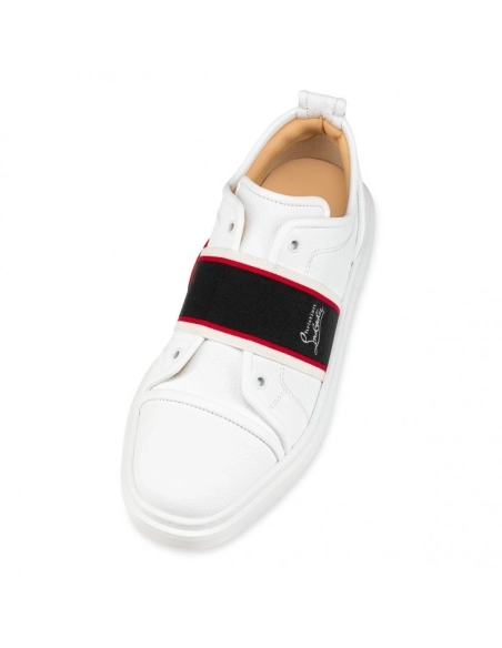Knockoff Christian Louboutin Adolescenza Sneakers Recycled Polyester White, Fake Christian Louboutin Shoes