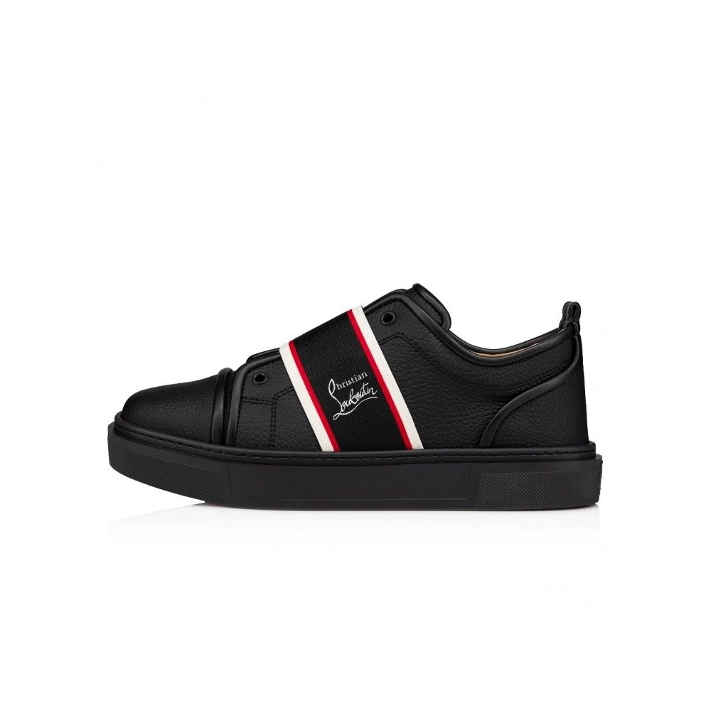 Fake Christian Louboutin Adolescenza Sneakers Recycled Polyester Black, Replica Christian Louboutin Shoes
