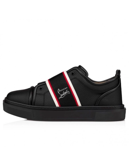 Fake Christian Louboutin Adolescenza Sneakers Recycled Polyester Black, Replica Christian Louboutin Shoes