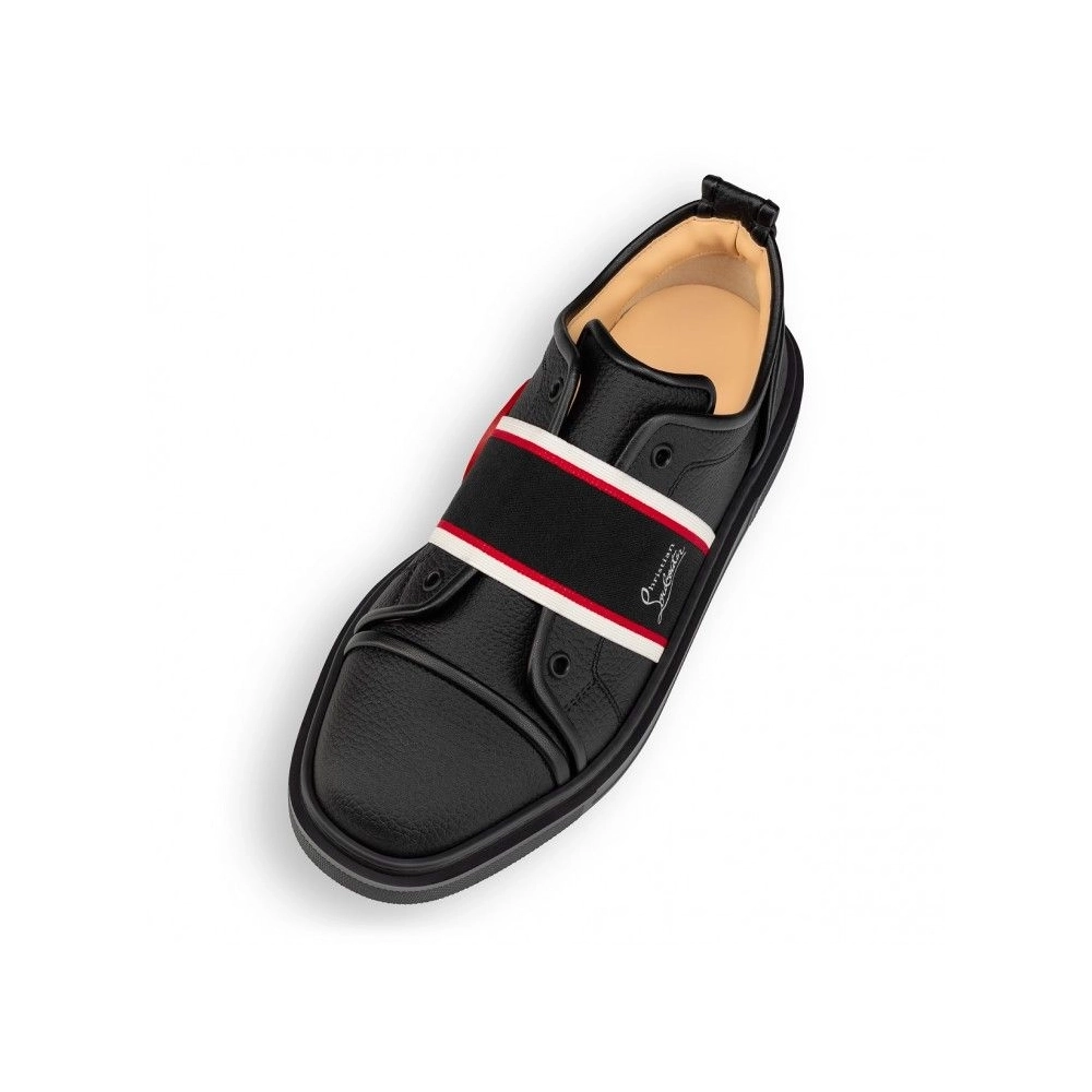 Fake Christian Louboutin Adolescenza Sneakers Recycled Polyester Black, Replica Christian Louboutin Shoes
