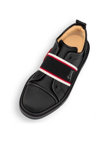 Fake Christian Louboutin Adolescenza Sneakers Recycled Polyester Black, Replica Christian Louboutin Shoes