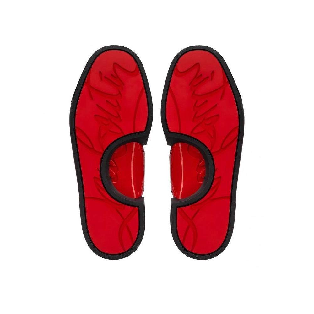 Fake Christian Louboutin Adolescenza Sneakers Recycled Polyester Black, Replica Christian Louboutin Shoes
