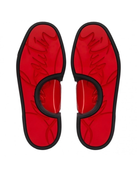 Fake Christian Louboutin Adolescenza Sneakers Recycled Polyester Black, Replica Christian Louboutin Shoes