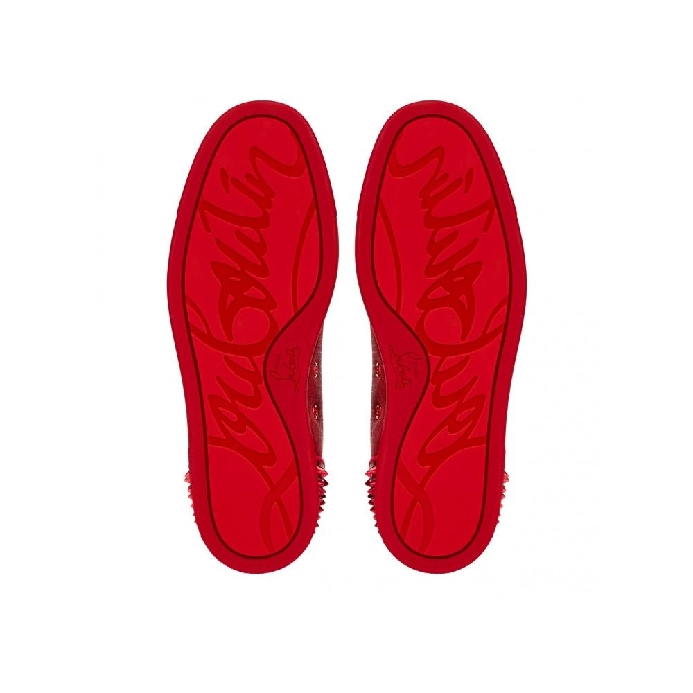 Replica Christian Louboutin Seavaste 2 Sneakers Calf Leather Nylon Loubi, Fake Christian Louboutin Shoes