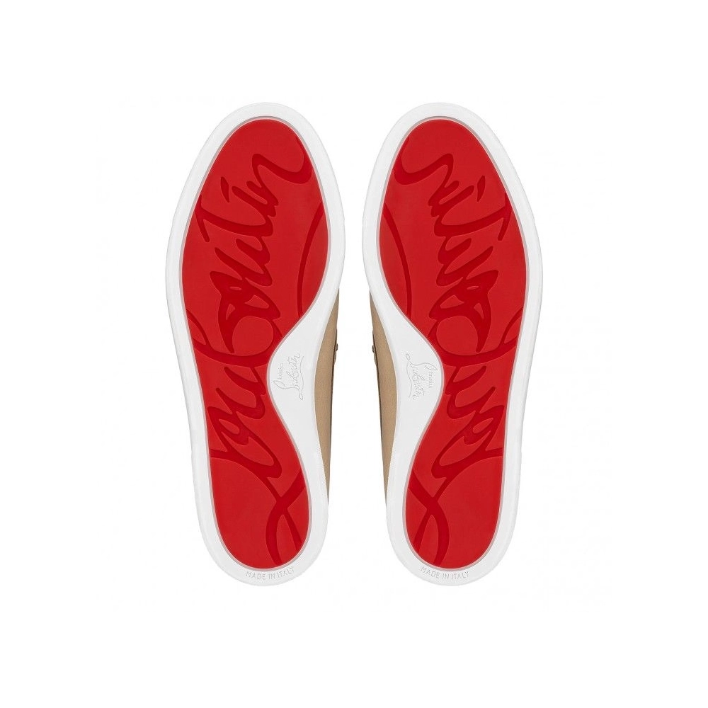 Knockoff Christian Louboutin Varsiboat Boat Shoes Calf Leather Saharienne, Fake Christian Louboutin Shoes