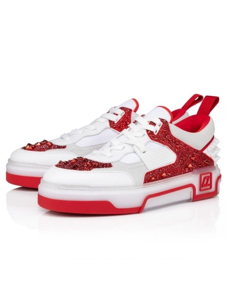 Fake Christian Louboutin Astroloubi Strass Eternity Sneakers Suede Leather Com¨¨Te And Strass