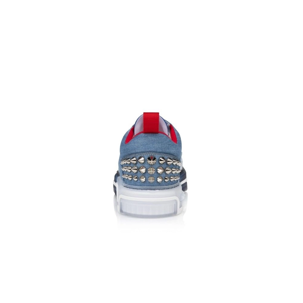 Cheap Christian Louboutin Astroloubi Sneakers Men Denim And Rubber Denim on Sale