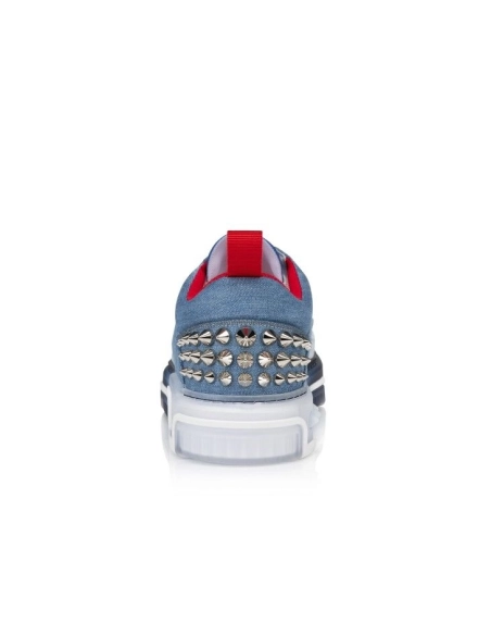 Cheap Christian Louboutin Astroloubi Sneakers Men Denim And Rubber Denim on Sale