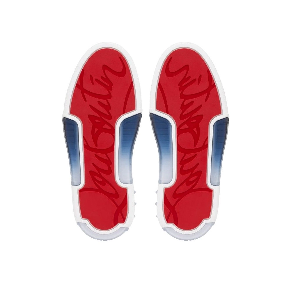 Cheap Christian Louboutin Astroloubi Sneakers Men Denim And Rubber Denim on Sale
