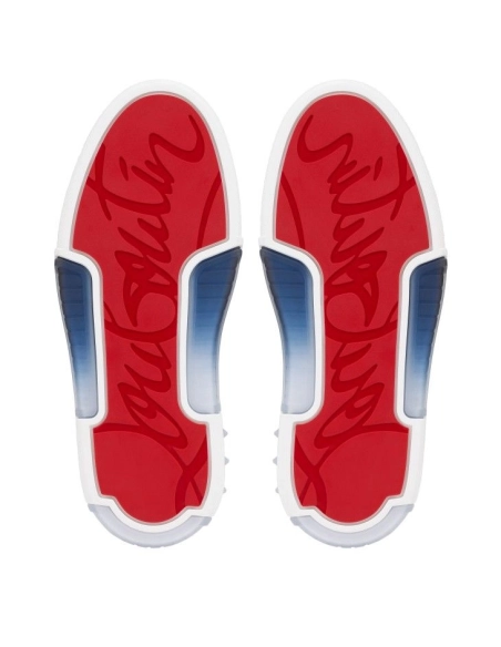 Cheap Christian Louboutin Astroloubi Sneakers Men Denim And Rubber Denim on Sale