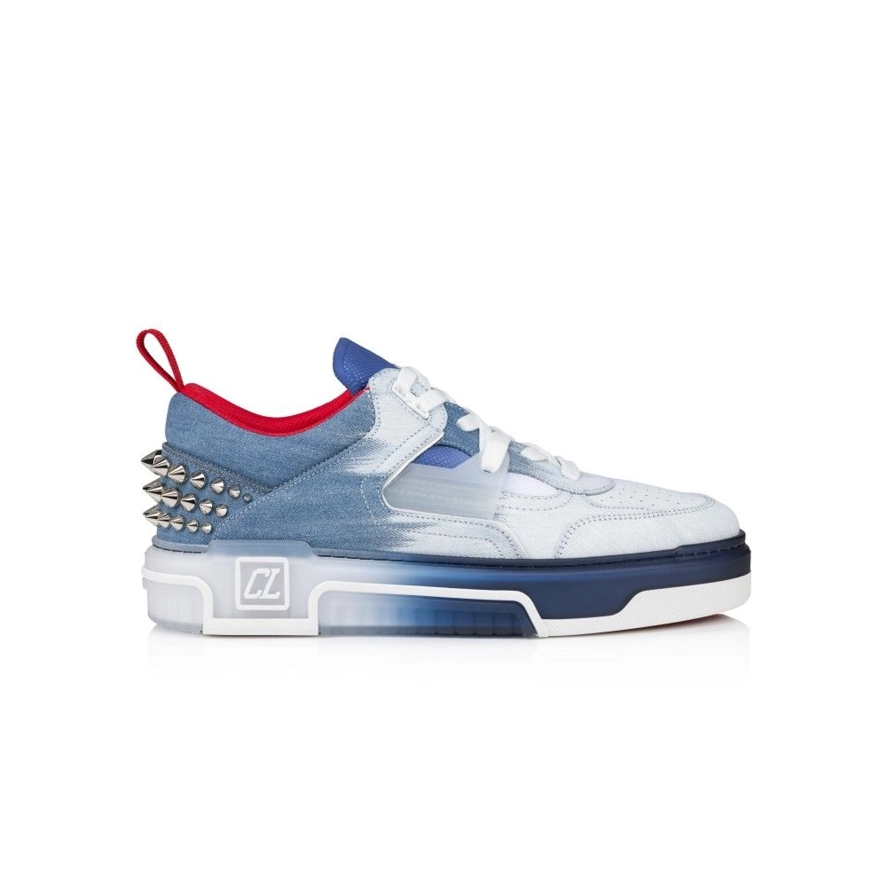 Cheap Christian Louboutin Astroloubi Sneakers Men Denim And Rubber Denim on Sale