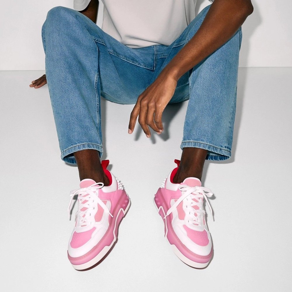 Fake Christian Louboutin Astroloubi Sneakers Calf Leather And Nappa Leather Calipso