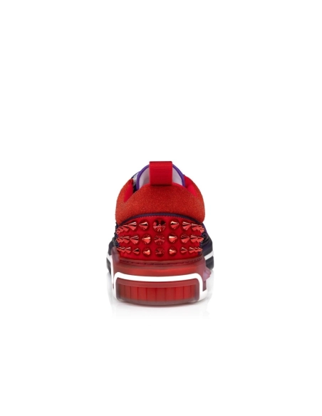 Discount Christian Louboutin Astroloubi Strass Sneakers Calf Leather Jacaranda Sale Online