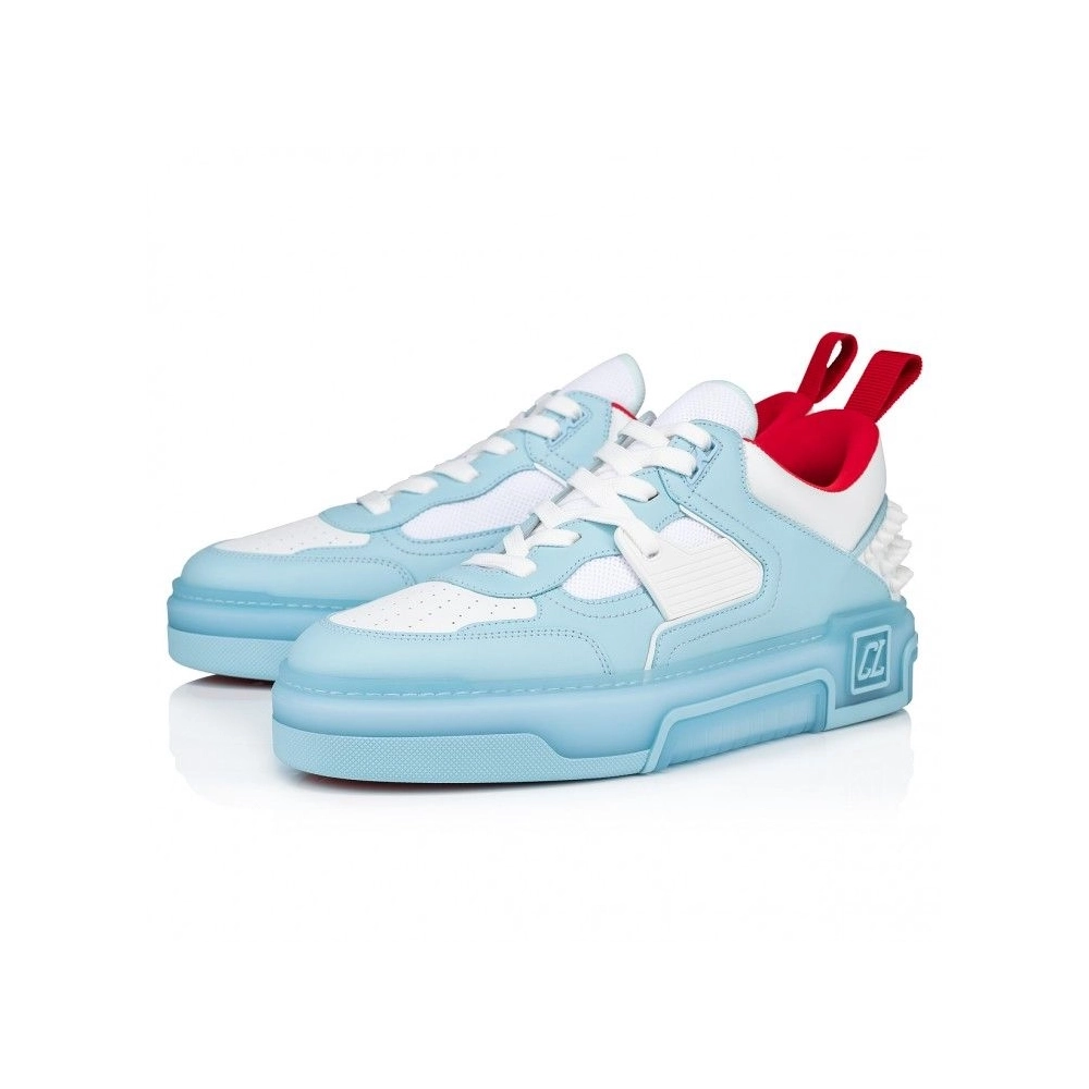 Discount Christian Louboutin Astroloubi Sneakers Calf Leather Mineral Sale Online, Cheap CL Shoes Store