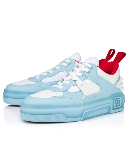 Discount Christian Louboutin Astroloubi Sneakers Calf Leather Mineral Sale Online, Cheap CL Shoes Store