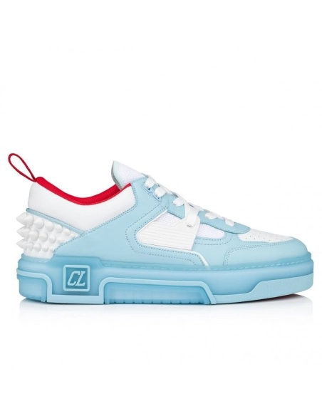 Discount Christian Louboutin Astroloubi Sneakers Calf Leather Mineral Sale Online, Cheap CL Shoes Store