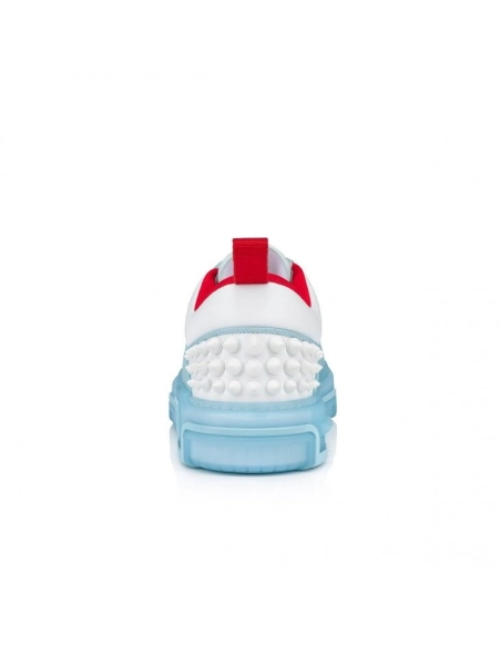 Discount Christian Louboutin Astroloubi Sneakers Calf Leather Mineral Sale Online, Cheap CL Shoes Store