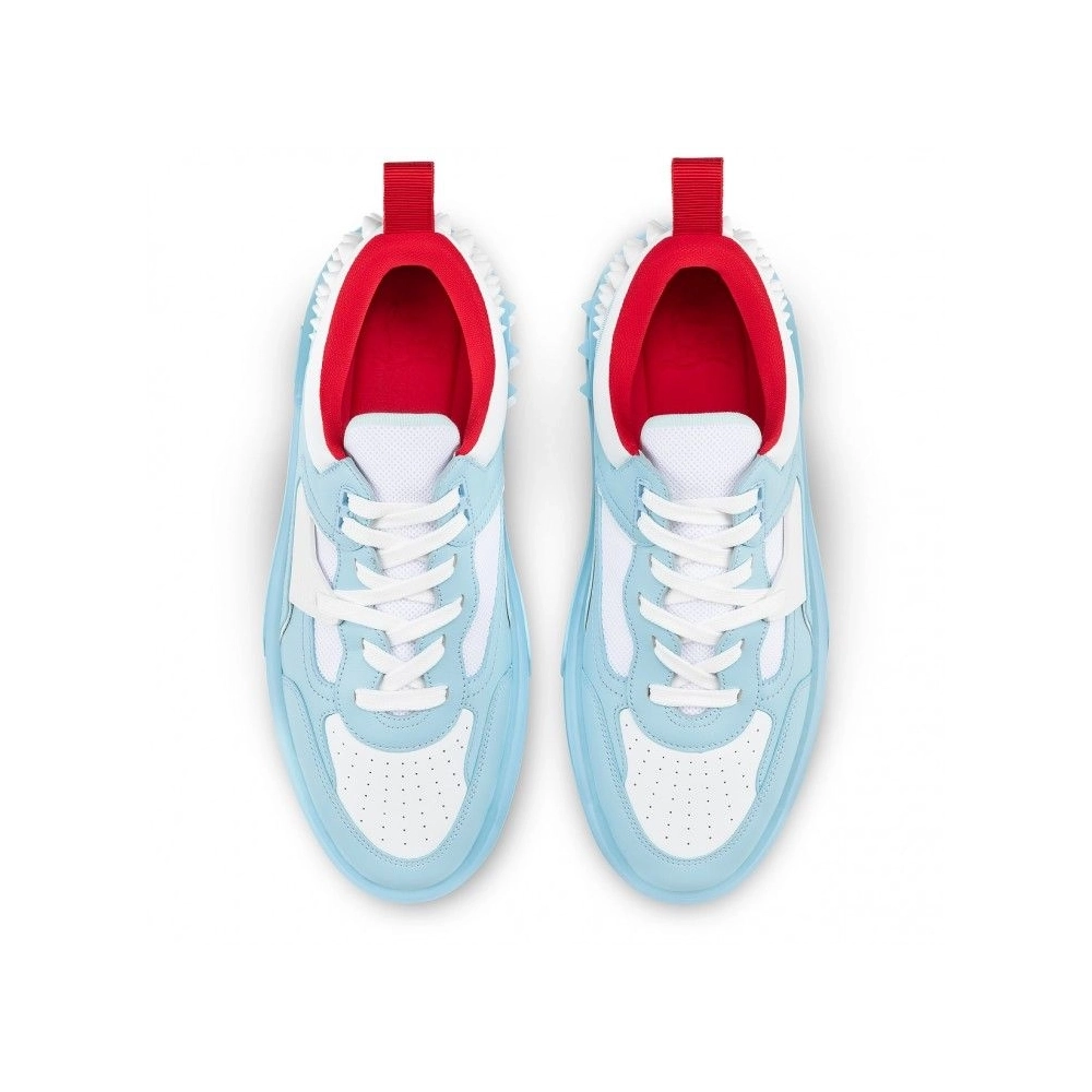 Discount Christian Louboutin Astroloubi Sneakers Calf Leather Mineral Sale Online, Cheap CL Shoes Store