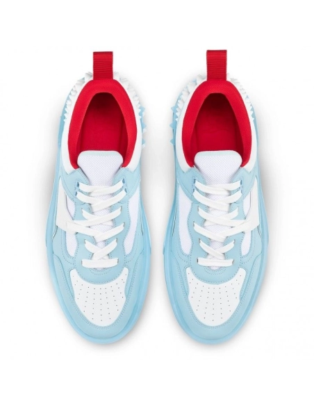 Discount Christian Louboutin Astroloubi Sneakers Calf Leather Mineral Sale Online, Cheap CL Shoes Store