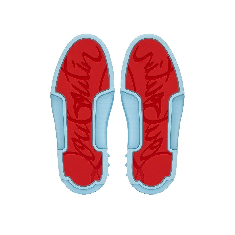 Discount Christian Louboutin Astroloubi Sneakers Calf Leather Mineral Sale Online, Cheap CL Shoes Store