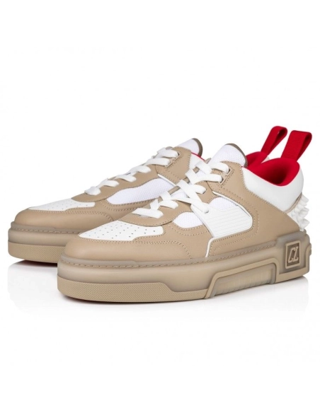 Knockoff Christian Louboutin Astroloubi Sneakers Calf Leather Saharienne, Fake CL Shoes