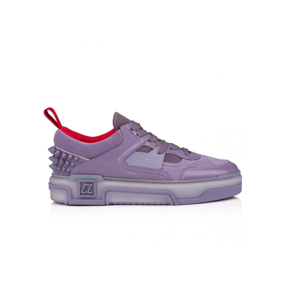 Discount Christian Louboutin Astroloubi Sneakers Calf Leather Veau Velours And Rubber Parme Outlet Online