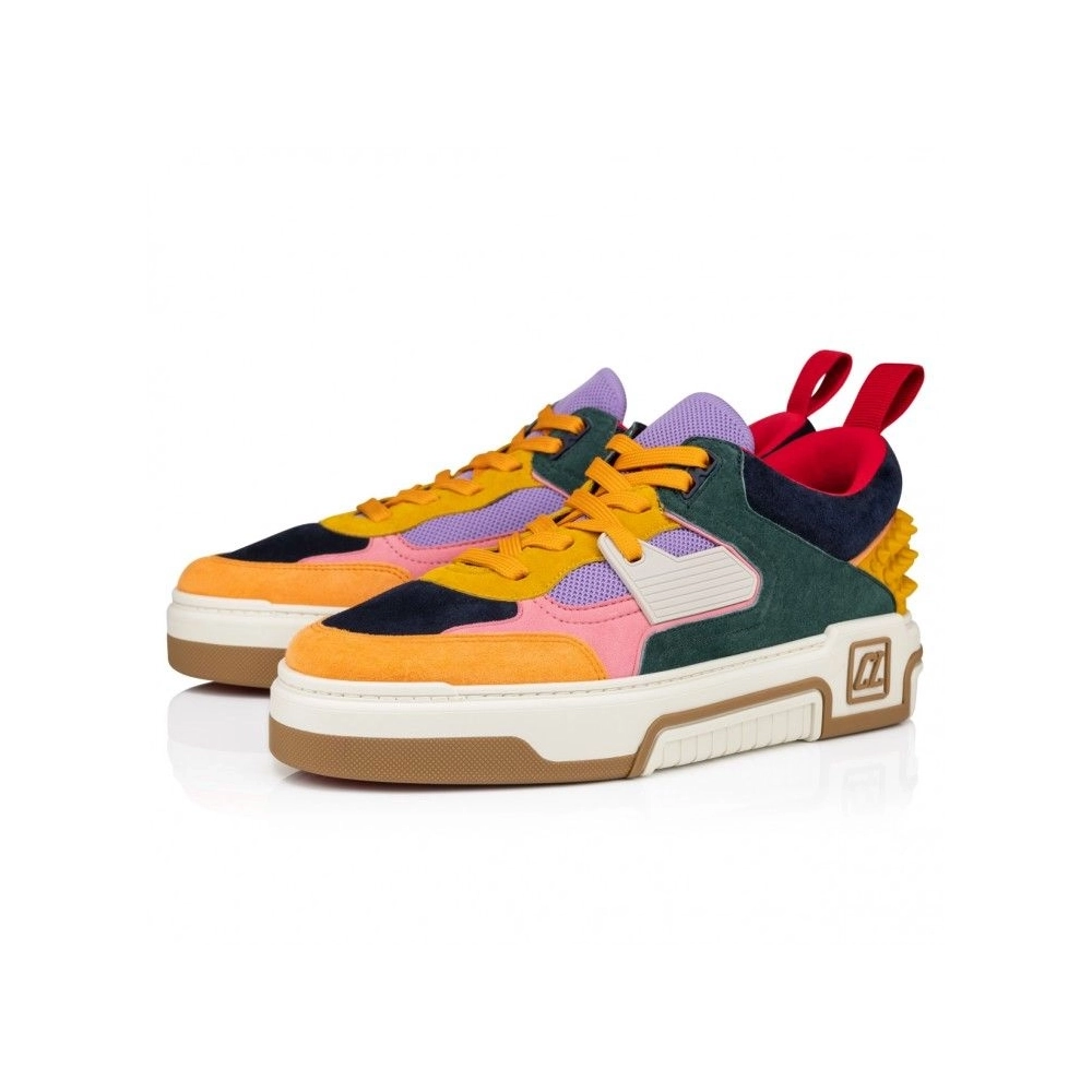 Fake Christian Louboutin Astroloubi Sneakers Calf Leather Multicolor, Replica Christian Louboutin Shoes