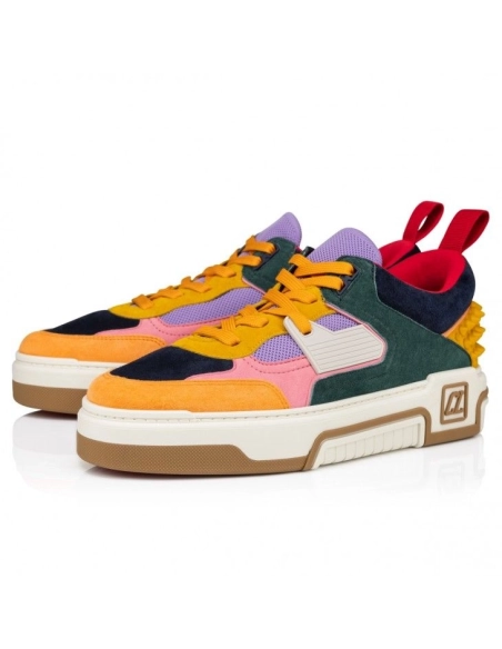 Fake Christian Louboutin Astroloubi Sneakers Calf Leather Multicolor, Replica Christian Louboutin Shoes