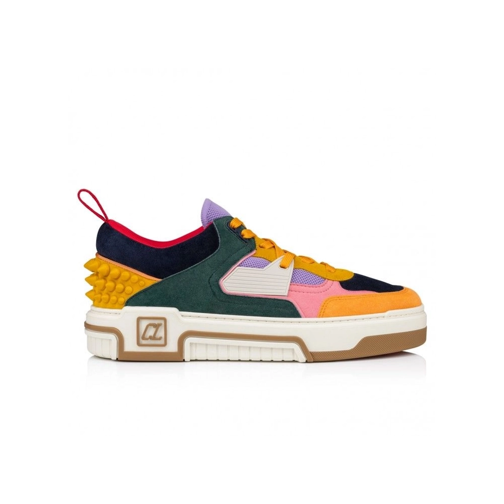Fake Christian Louboutin Astroloubi Sneakers Calf Leather Multicolor, Replica Christian Louboutin Shoes