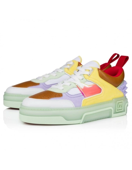 Replica Christian Louboutin Astroloubi Sneakers Calf Leather Studio Green, Fake Christian Louboutin Shoes