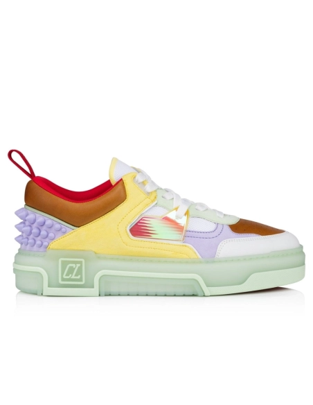 Replica Christian Louboutin Astroloubi Sneakers Calf Leather Studio Green, Fake Christian Louboutin Shoes