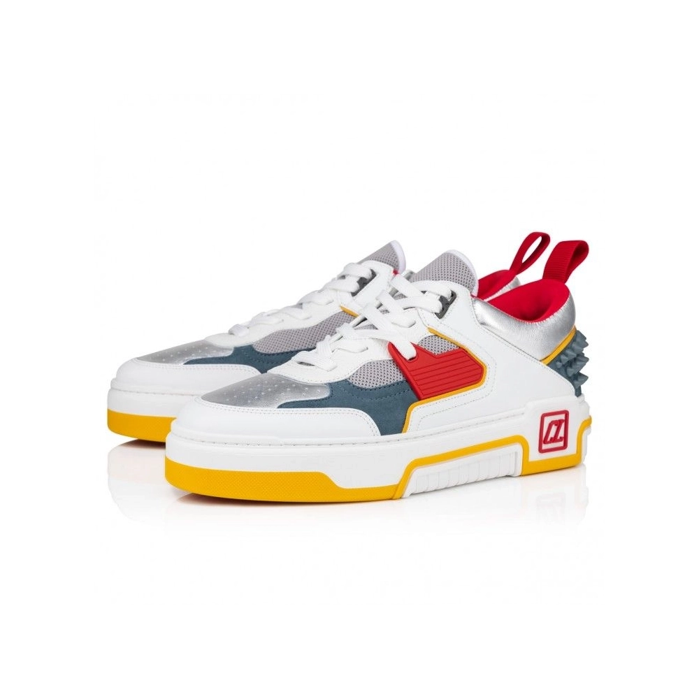 Fake Christian Louboutin Astroloubi Sneakers Patent Calf Leather Titan, Replica Christian Louboutin Shoes