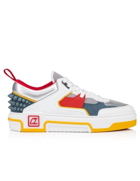 Fake Christian Louboutin Astroloubi Sneakers Patent Calf Leather Titan, Replica Christian Louboutin Shoes
