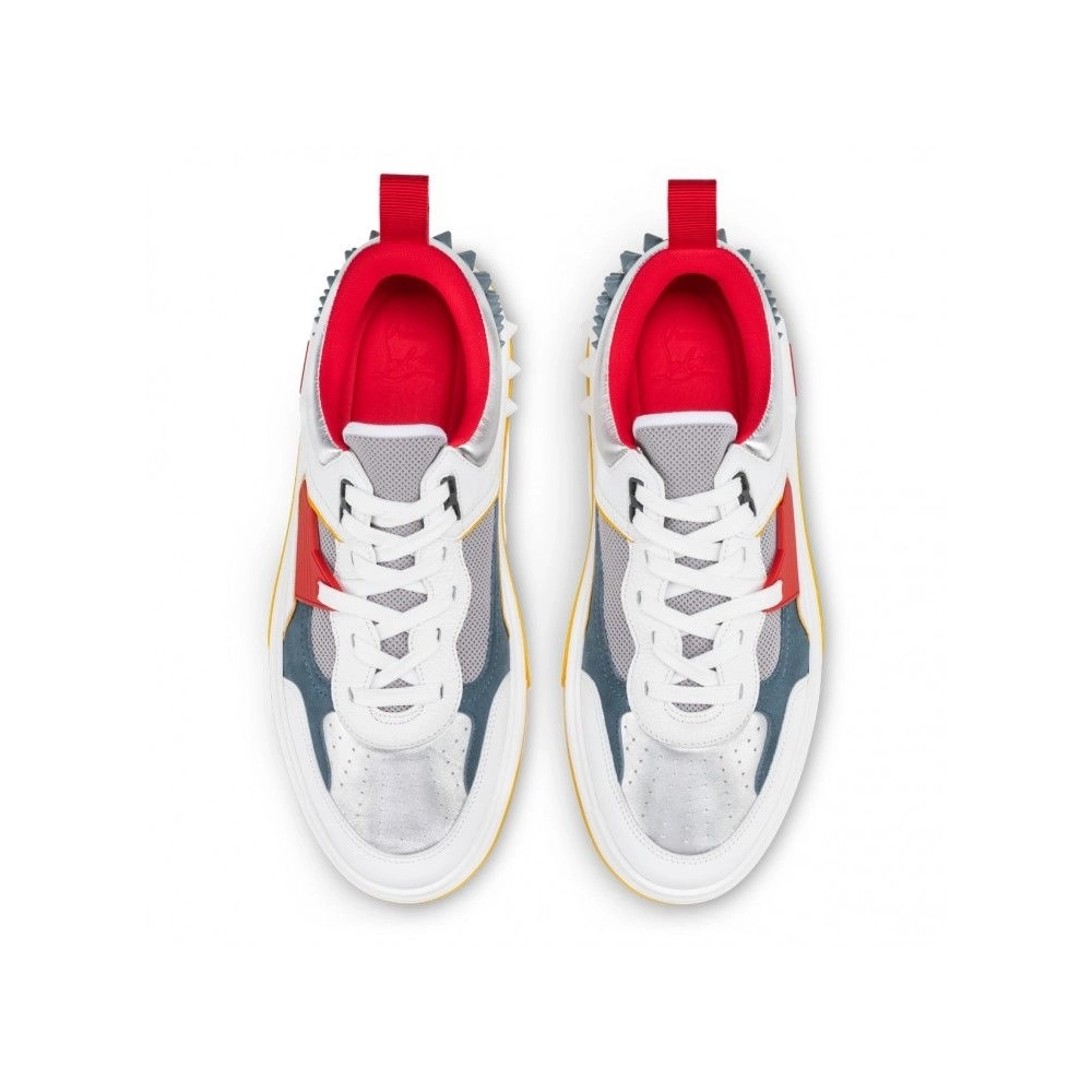 Fake Christian Louboutin Astroloubi Sneakers Patent Calf Leather Titan, Replica Christian Louboutin Shoes