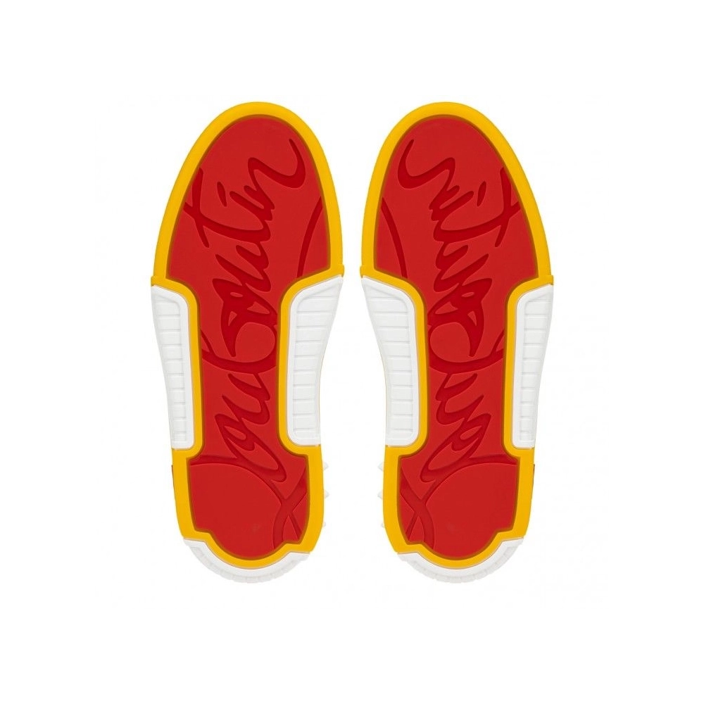 Fake Christian Louboutin Astroloubi Sneakers Patent Calf Leather Titan, Replica Christian Louboutin Shoes