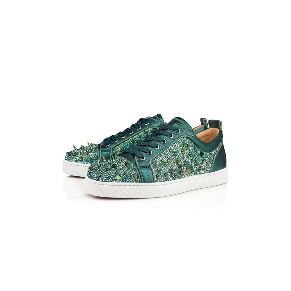 cheap Christian Louboutin Low-top Louis Junior PI Version Versi Coloured Strass Sneaker sale