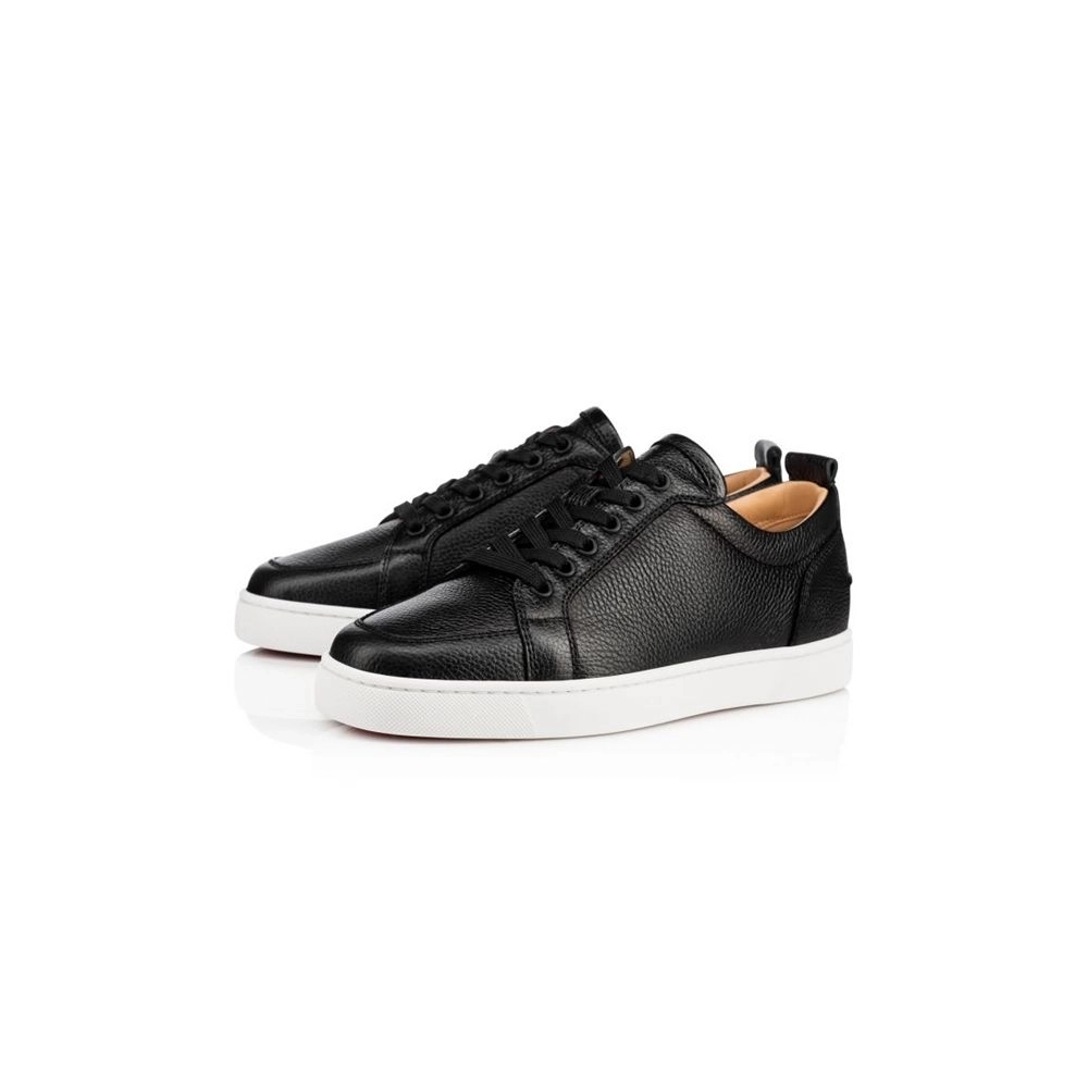 cheap Christian Louboutin Low-top Rantulow Black Calf Sneaker sale