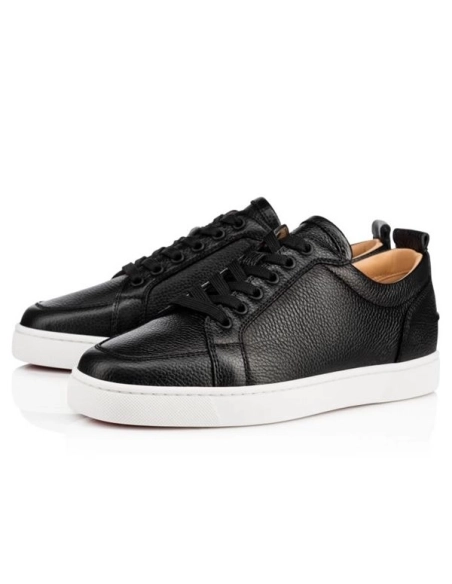 cheap Christian Louboutin Low-top Rantulow Black Calf Sneaker sale