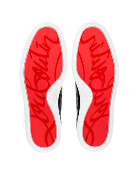 cheap Christian Louboutin Low-top Rantulow Black Calf Sneaker sale