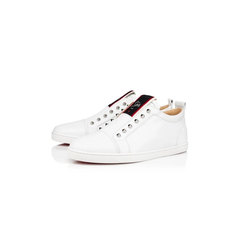 cheap Christian Louboutin Low-top F.A.V Fique A Vontade White Calf Sneaker sale