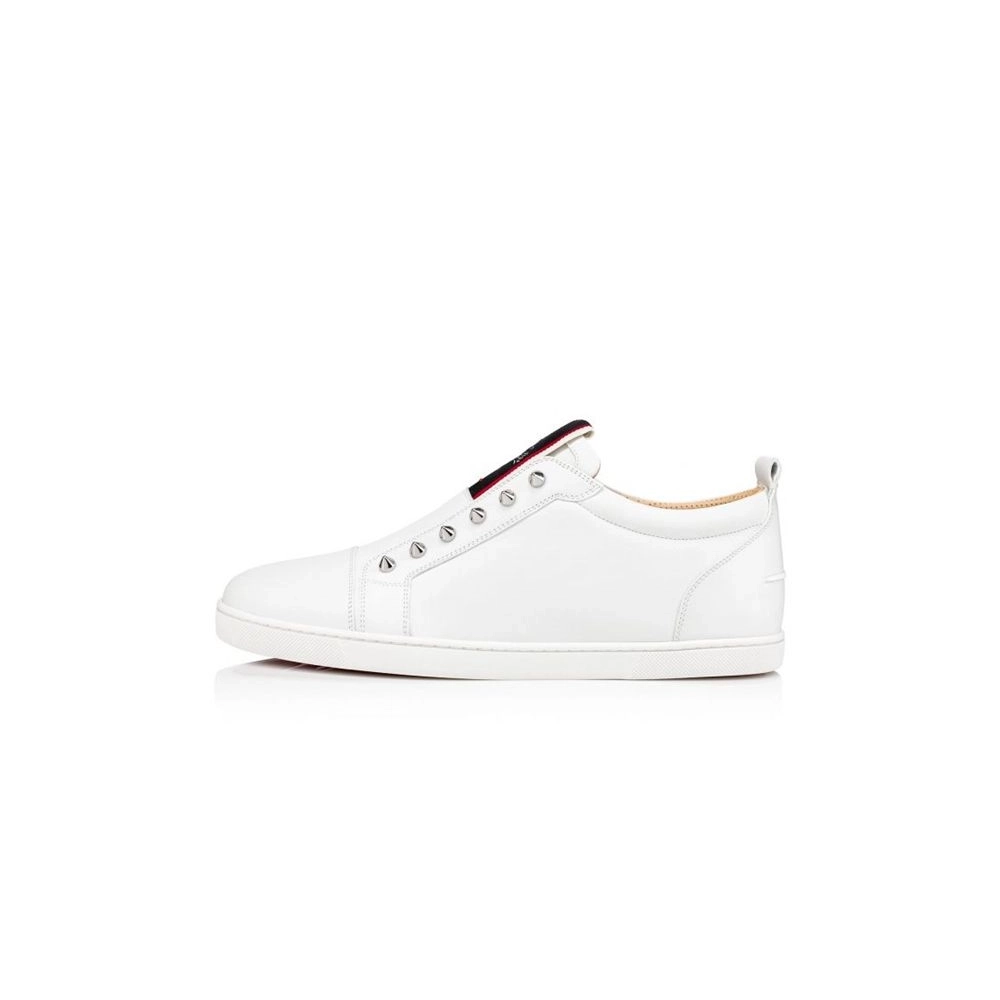 cheap Christian Louboutin Low-top F.A.V Fique A Vontade White Calf Sneaker sale