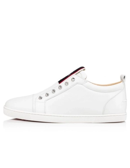 cheap Christian Louboutin Low-top F.A.V Fique A Vontade White Calf Sneaker sale