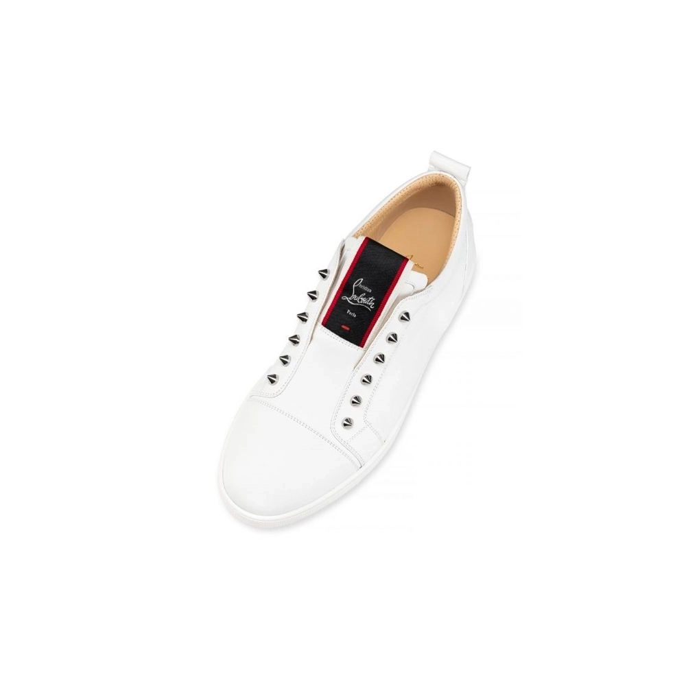 cheap Christian Louboutin Low-top F.A.V Fique A Vontade White Calf Sneaker sale