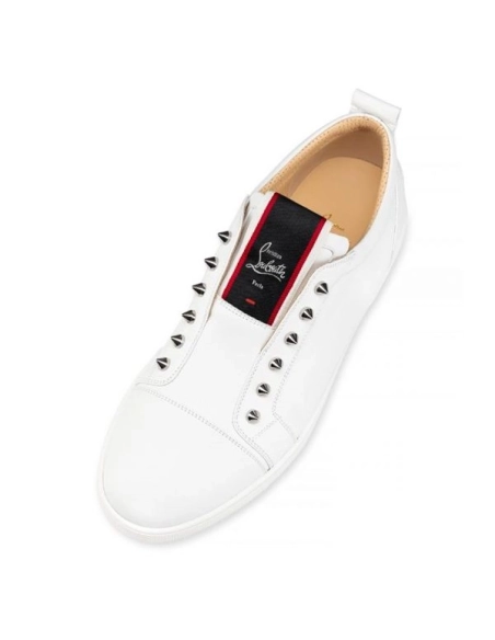 cheap Christian Louboutin Low-top F.A.V Fique A Vontade White Calf Sneaker sale