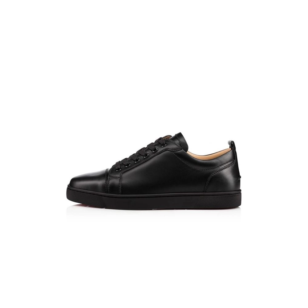 cheap Christian Louboutin Men's Low-top  Black/black Calf Sneaker sale