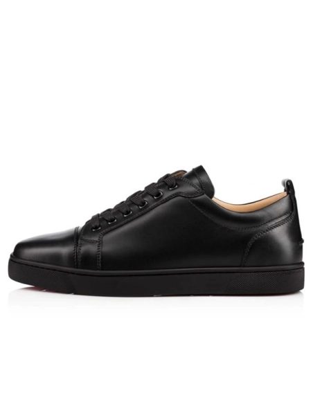 cheap Christian Louboutin Men's Low-top  Black/black Calf Sneaker sale