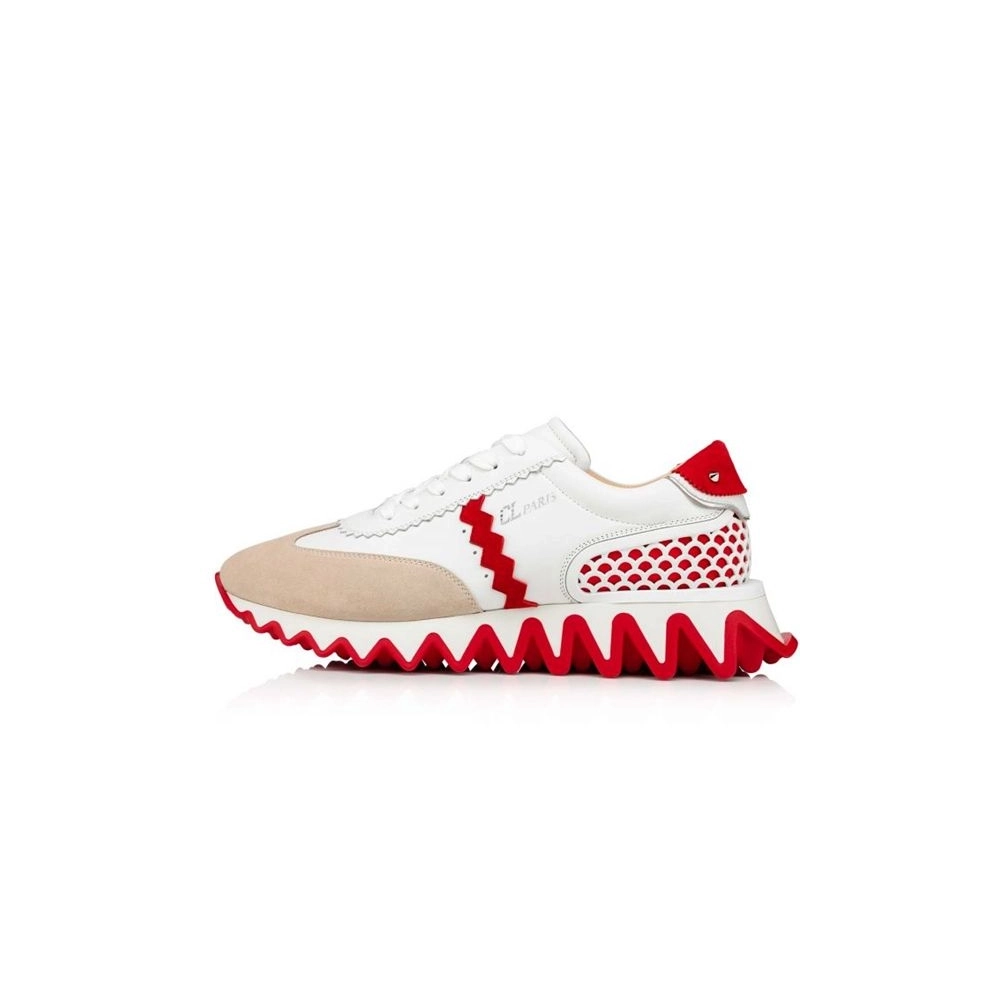 cheap Christian Louboutin Low-top  White/loubi Calf Sneaker sale