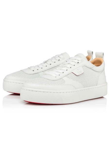 cheap Christian Louboutin Low-top Happyrui Flat Bianco Calf Sneaker sale